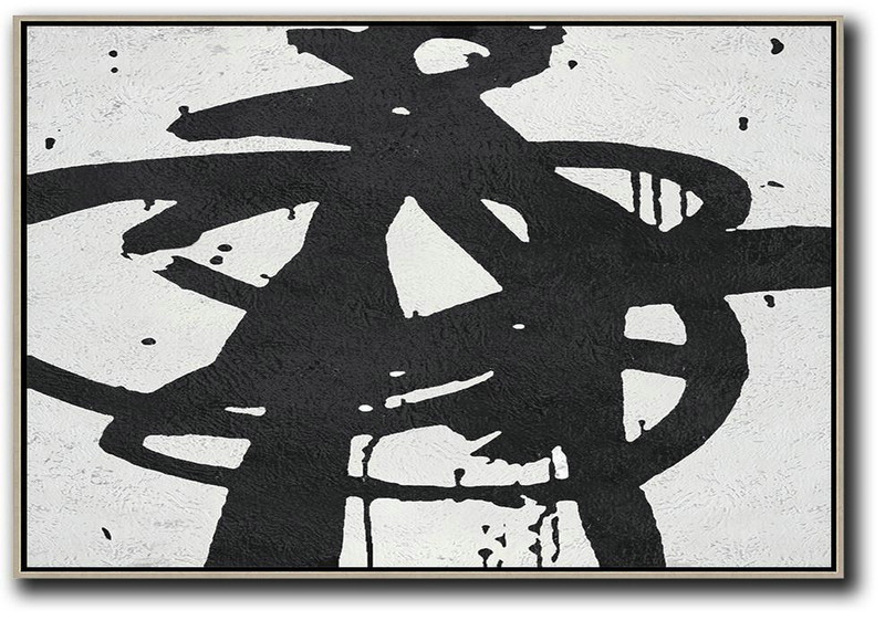 Large Wall Canvas Paintings,Oversized Horizontal Minimal Art On Canvas - Modern Art